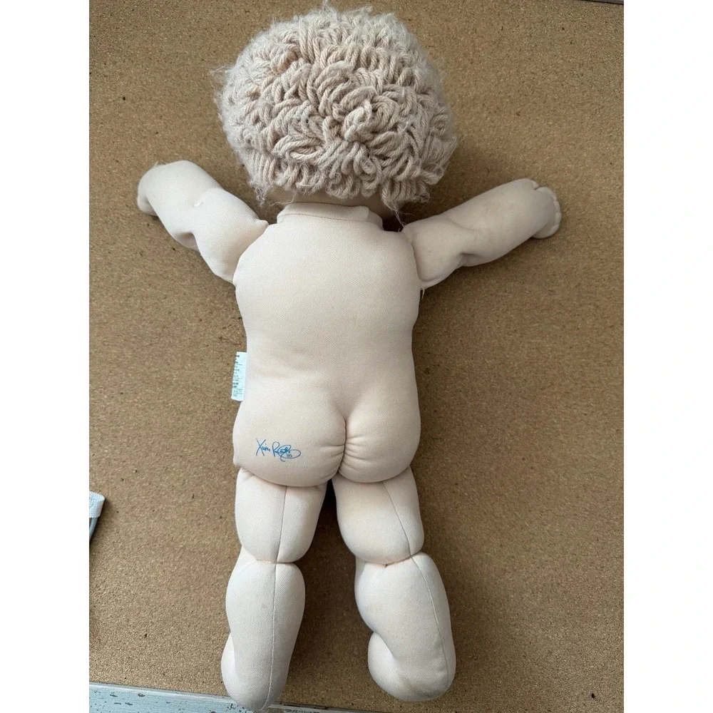 Cabbage Patch Kids 1980s‎ Football Boy Doll Red Jersey Blue Eyes
